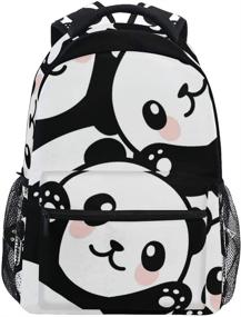 img 4 attached to ATTX Panda Backpack: Fun and Functional School Backpacks for Kids