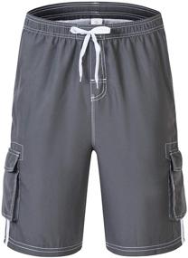 img 2 attached to 🩳 Stylish Akula Big Boys' Quick Dry Beach Board Shorts Swim Trunk with Convenient Pockets - A Perfect Choice for Water Fun!