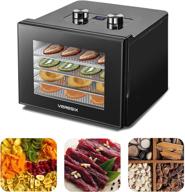 🌱 versatile food dehydrator: digital timer and temperature control, stainless steel trays - perfect for food, jerky, herbs, meat, fruit, and veggies logo