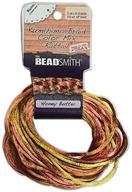 🍯 honey butter mix satin rattail cord - beadsmith xcr-3041, 3 yd/2mm logo