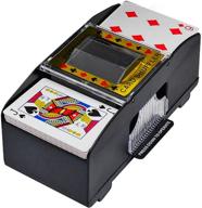 🃏 butian automatic poker card shuffler, for home party club game, battery-operated electric shuffler machine, shuffles 1-2 decks of poker cards logo