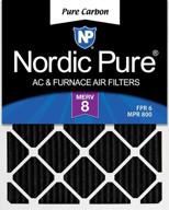 nordic pure 12x25x1pcp 12 pleated filters logo