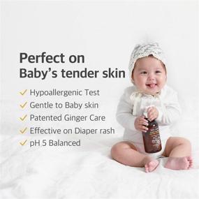 img 2 attached to 🍼 Koriinj Baby Bottom Wash: Soothing Diaper Rash Relief & Gentle Intimate Care for Sensitive Skin, with Ginger Care - 10.14oz Inner Cleanser