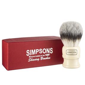 img 3 attached to 🪒 Synthetic Shaving Brush - Trafalgar Series by Alexander Simpson - Faux Ivory Handle (T3)