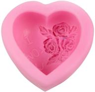 🌹 guluote diy heart craft mold - rose decoration silicone soap molds for handmade art logo