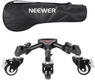 📷 neewer heavy duty photography tripod dolly with 3-inch rubber wheels – adjustable leg mounts, carry bag – supports up to 50lbs logo