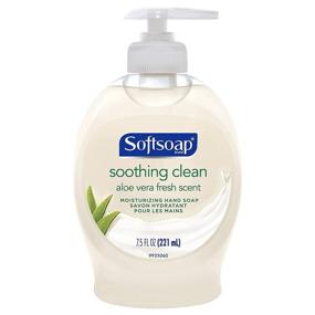 img 3 attached to 🧴 Softsoap Soothing Clean Aloe Vera Moisturizing Liquid Hand Soap - 7.5 Fl oz (Pack of 6)