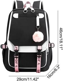 img 3 attached to 🎒 Trendy Teenage Backpack: Stylish Bookbag for Students with Outdoor Features - Perfect for Kids