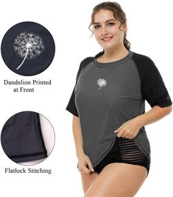 img 2 attached to ATTRACO Ladies Rashguard Shirt Sleeve Women's Clothing