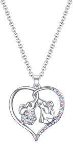 img 4 attached to 🐘 Beautiful Elephant Necklace Gifts for Women and Girls: Mother Daughter Jewelry Set, Perfect for Mothers Day Gifts from Daughter