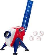 ⚾ franklin sports kids pitching machine - perfect plastic baseball pitching trainer for kids batting practice - mlb power pitcher with adjustable speeds logo