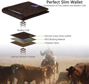 img 3 attached to 🔒 Enhanced Slimfold Full Grain Protected with Anti-Theft Security