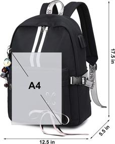 img 2 attached to ALLYOUGER Backpack Schoolbag Resistant Nonfading Backpacks for Laptop Backpacks