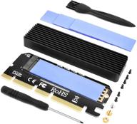 💻 enhanced nvme pcie adapter: m.2 nvme to pci-e x4/x8/x16 expansion card with heat sink for m key nvme ssd 2280/2260/2242/2230 logo