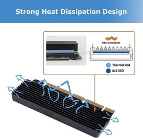 img 1 attached to 💻 Enhanced NVMe PCIe Adapter: M.2 NVMe to PCI-e x4/x8/x16 Expansion Card with Heat Sink for M Key NVMe SSD 2280/2260/2242/2230