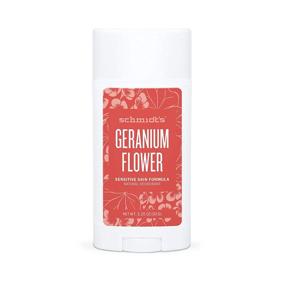 img 4 attached to Schmidt's Aluminum Free Natural Deodorant: Geranium Flower for Sensitive Skin, 24 Hour Odor Protection, Cruelty-Free & Vegan, 3.25 oz