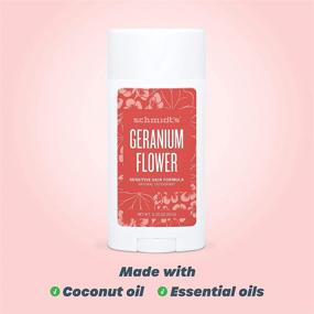 img 2 attached to Schmidt's Aluminum Free Natural Deodorant: Geranium Flower for Sensitive Skin, 24 Hour Odor Protection, Cruelty-Free & Vegan, 3.25 oz