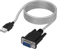 🔌 адаптер sabrent usb to rs-232 db9 serial 9-pin длиной 6 футов для чипа prolific pl2303 (модель: sbt-usc6k) логотип