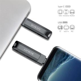 img 1 attached to 🔌 High Speed 2-in-1 Flash Drive USB Type C 3.2 for Android, MacBook, Chromebook - 32GB