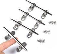 ⚓ mxeol marine dock cleat: premium stainless steel boat open base with screws (4 pcs) логотип