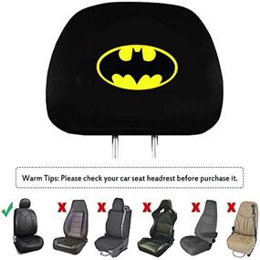 img 3 attached to Daodi Headrest Covers Universal ForBatman