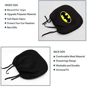 img 2 attached to Daodi Headrest Covers Universal ForBatman