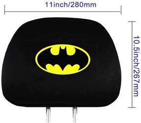 img 1 attached to Daodi Headrest Covers Universal ForBatman