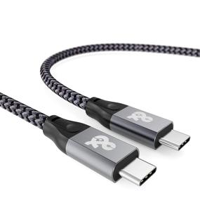 img 4 attached to 💻 Кабель ANDNOVA USB C к USB C 3.1 Gen 2 (100 Вт - 5A - 20 Гбит/с - 3.3 фута) - Высокоскоростное видео USB C, PD быстрая зарядка - Совместим с MacBook Air Pro SSD - 4k 60Гц 2k 165Гц 144Гц 120Гц Монитор дисплея