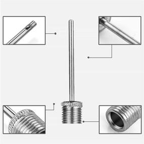 img 1 attached to 🎈 kiniza 20 Packs Air Pump Inflation Needles: Dual-Port Stainless Steel Soccer Sports Ball Pump Needle Set for Basketball, Football, Volleyball, Rugby, and more!