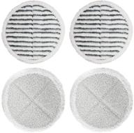 🧹 pack of 4 replacement pads for bissell spinwave 2039a 2124 powered hard floor mop - spinwave mop pad kit logo