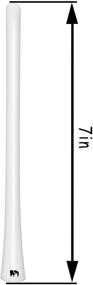 img 3 attached to 🚗 Enhance Dodge RAM Truck Reception with ONE250 7" Flexible Rubber Antenna (1994-2021) - FM/AM Optimized (White)