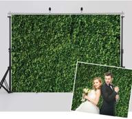 🍃 vibrant green backdrop collection: wolada 7x5ft greenery wall, leaves, grass & ivy backdrop - perfect for bridal showers, baby showers, birthdays, weddings & photo studio props! logo