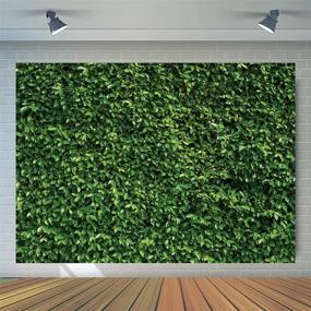 img 3 attached to 🍃 Vibrant Green Backdrop Collection: WOLADA 7X5FT Greenery Wall, Leaves, Grass & Ivy Backdrop - Perfect for Bridal Showers, Baby Showers, Birthdays, Weddings & Photo Studio Props!