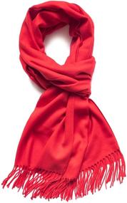 img 4 attached to Dahlia Womens Winter Synthetic Cashmere Women's Accessories in Scarves & Wraps