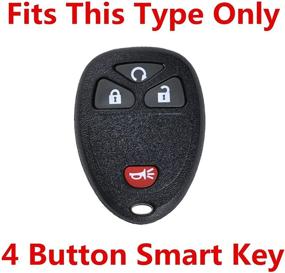 img 1 attached to 🔑 RPKEY Кожаный Чехол для ключа Keyless Entry Remote Control Key Fob, подходит для замены защиты для Бьюика, Кадиллака, Шевроле, Джиэмси, Понтиака OUC60270 15913421 Пульт Дистанционного Управления.