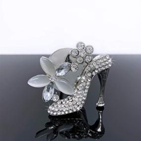 img 3 attached to 👠 Bling Car Decor: Sparkling High Heel Shoe Air Vent Clip Charm for Women