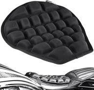 🏍️ hommiesafe air motorcycle seat cushion – water fillable cooling down seat pad, pressure relief for cruiser touring saddles (black) logo