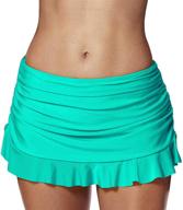 🩱 seagoo swim skirt bottoms: slimming chlorine resistant bikini skirted swimwear for women logo