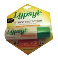 💋 lypsyl интенсивная защита оригинальный мятный бальзам для губ - упаковка из 11 шт (0,10 унции) логотип