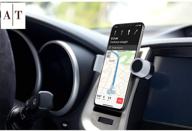 📱 автомобильный телефонный держатель со 360° вращением для автомобильных вентиляционных отверстий - универсальное крепление для сотового телефона, подходит для iphone 11 pro, 11, x, xr, xs max, 8, 7, 6, 5, 6/7/8 plus, samsung s8, s9, note 9, lg - роскошное вентиляционное крепление для телефона логотип