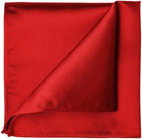 img 3 attached to Scarlet Handkerchief by KissTies: Ideal Men's Pocket Square and Accessory