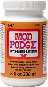 img 3 attached to 🖌️ Mod Podge CS11272 Waterbase Sealer, Glue and Finish: Satin 8oz Multi-Use Craft Solution