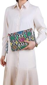 img 3 attached to Quilted Wristlet Lightweight Crossbody Shoulder Women's Handbags & Wallets in Wristlets
