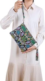 img 1 attached to Quilted Wristlet Lightweight Crossbody Shoulder Women's Handbags & Wallets in Wristlets