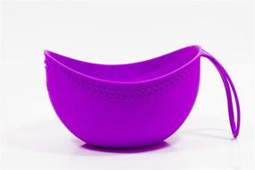 img 3 attached to 🧶 Lazadas Knitting Accessories: Electric Violet Yarn Bowl & Project Bag Combo - Knitting Project Caddy for Organized Crafting