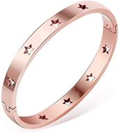 ⭐️ classic solid color bracelet with stainless steel star buckle: a timeless piece logo