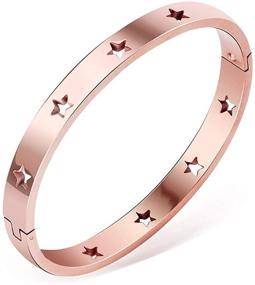 img 1 attached to ⭐️ Classic Solid Color Bracelet with Stainless Steel Star Buckle: A Timeless Piece