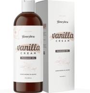 premium vanilla massage oil with aromatherapy oils - therapeutic & sensual massage therapy for couples with jojoba, sweet almond & coconut oil - powerful skin care benefits & couples gift logo