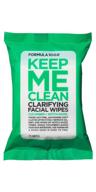 formula 10.0.6 keep me clean clarifying facial wipes - refreshing cucumber scent, 25 count logo