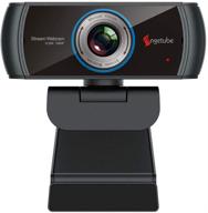 🎥 1080p webcam with built-in microphone - usb camera for enhanced video calling, recording video conferences, online teaching, business meetings - compatible with computer, desktop, laptop, macbook - windows, android, ios, linux logo